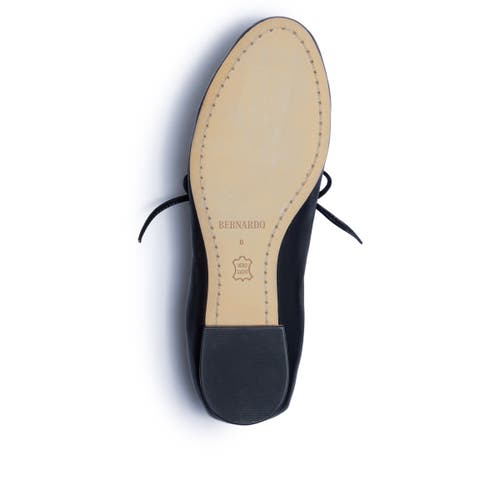 Bernardo 1946 Footwear Court Ballet Flat In Black