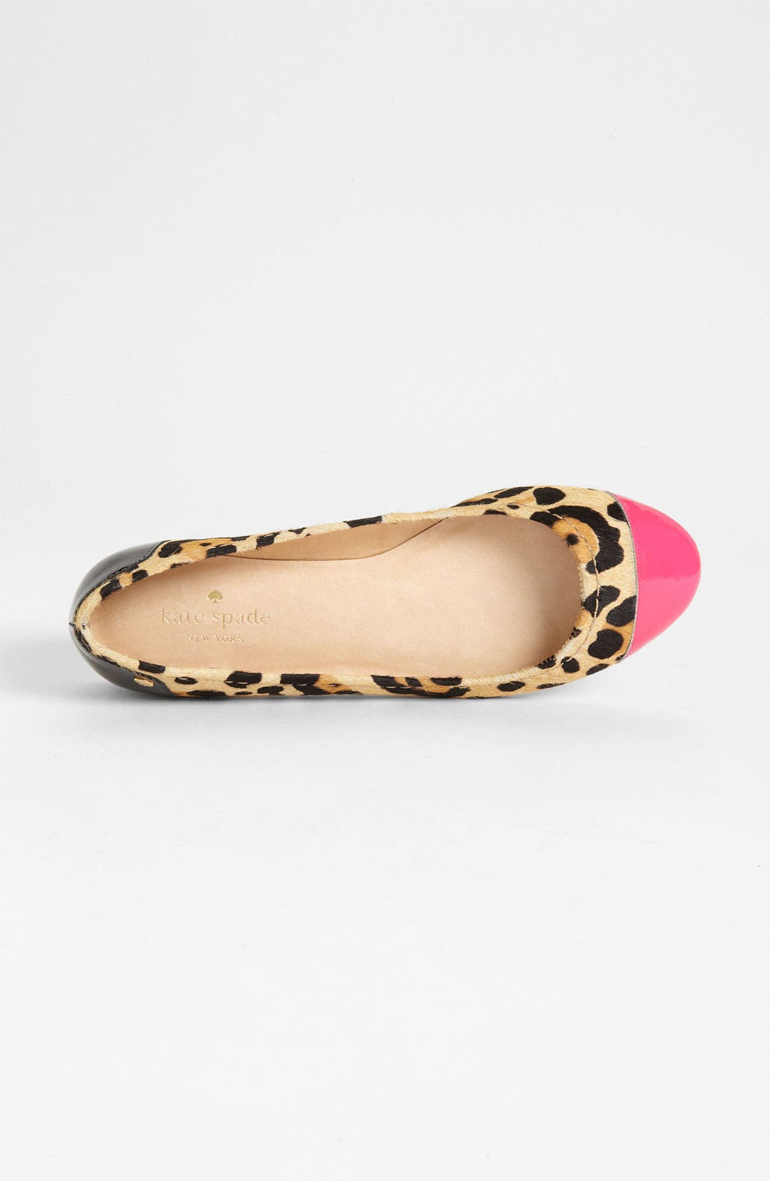 KATE SPADE TERRY FLAT, Alternate, color, CAMEL/ LEOPARD HAIRCALF