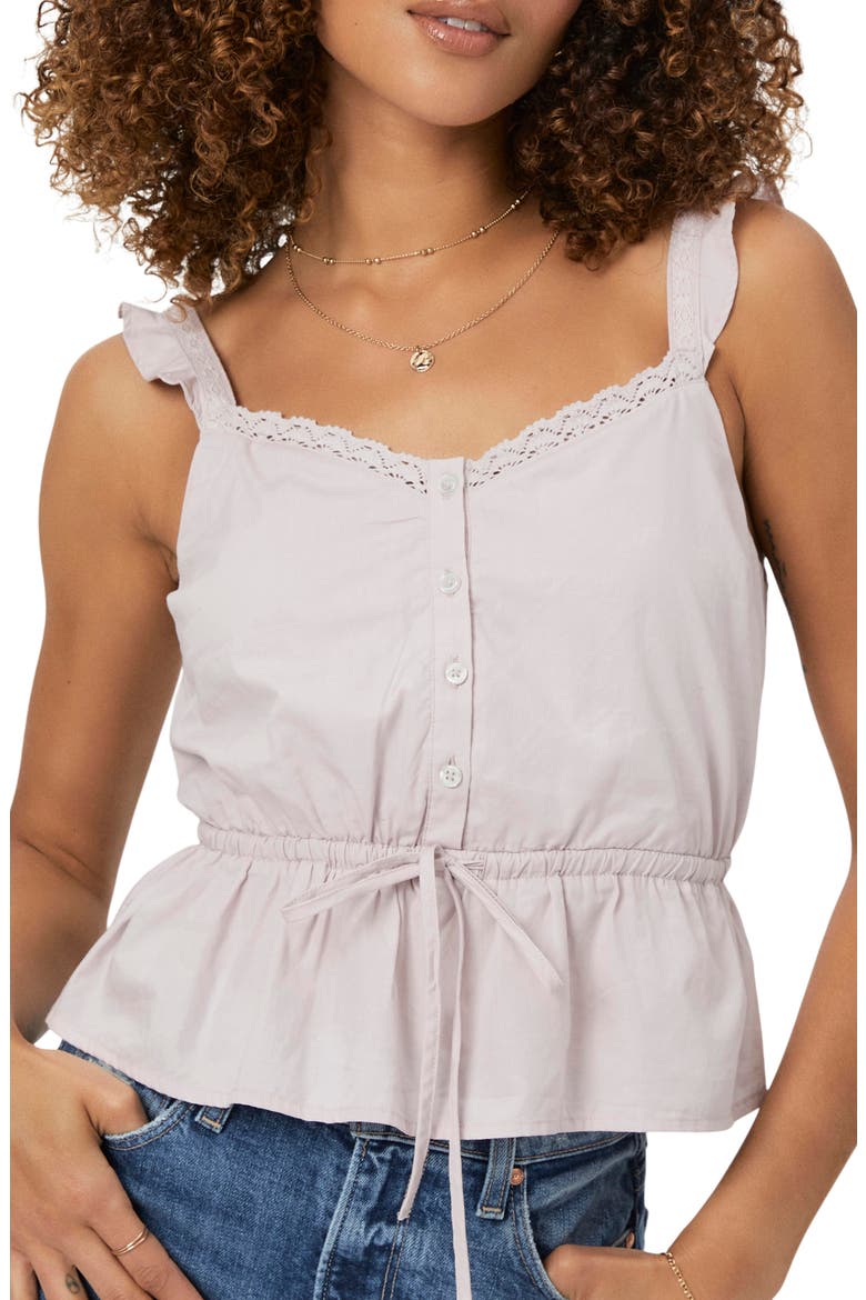 Marsa Peplum Top, Main, color, MUTED LILAC