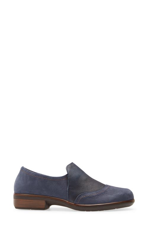 Naot Angin Loafer In Navy Velvet/soft Ink