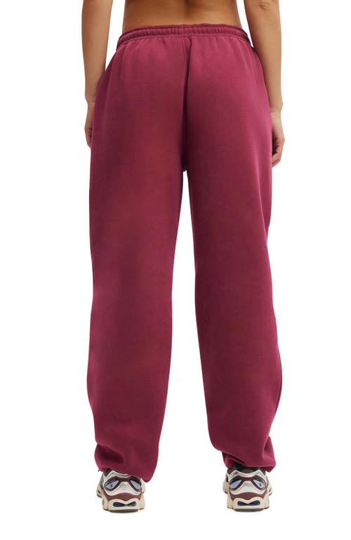 Cotton On Body Active Plush Essential Barrel Sweatpant In Red