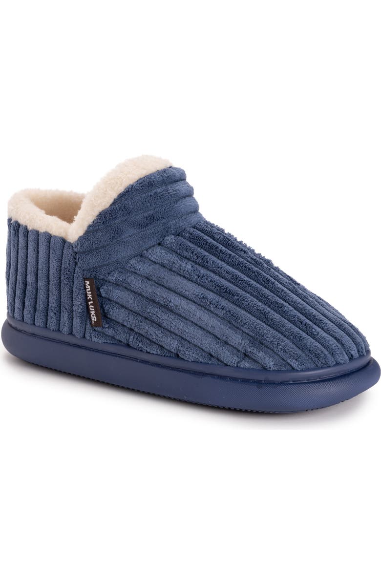 MUK LUKS Aveline Slipper Bootie, Main, color, Blue