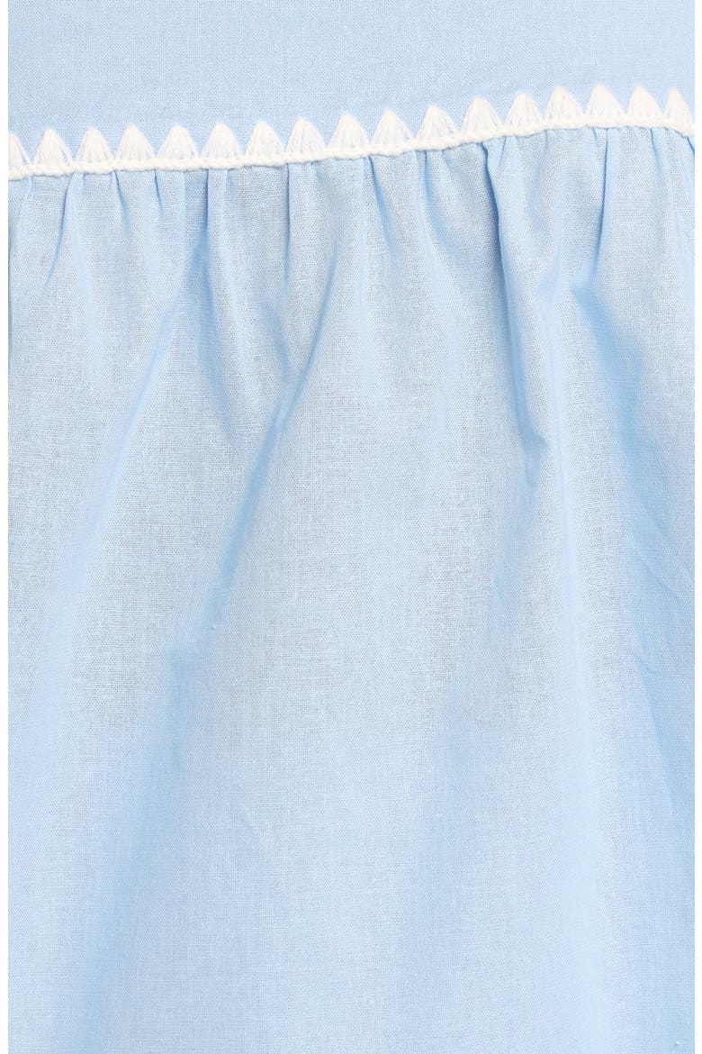 Lila Rickrack Cotton Camisole & Shorts Set, Alternate, color, BLUE