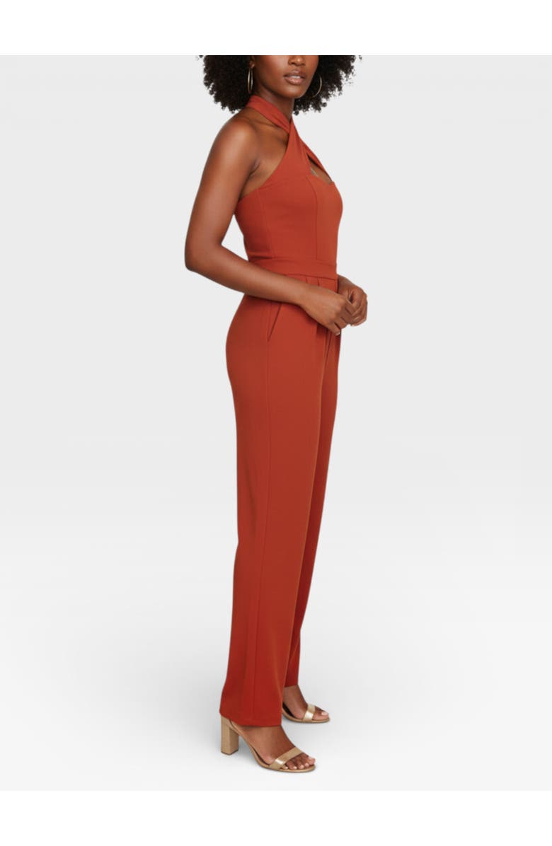 RACHEL Rachel Roy Roxie Halter  Jumpsuit, Alternate, color, Sienna