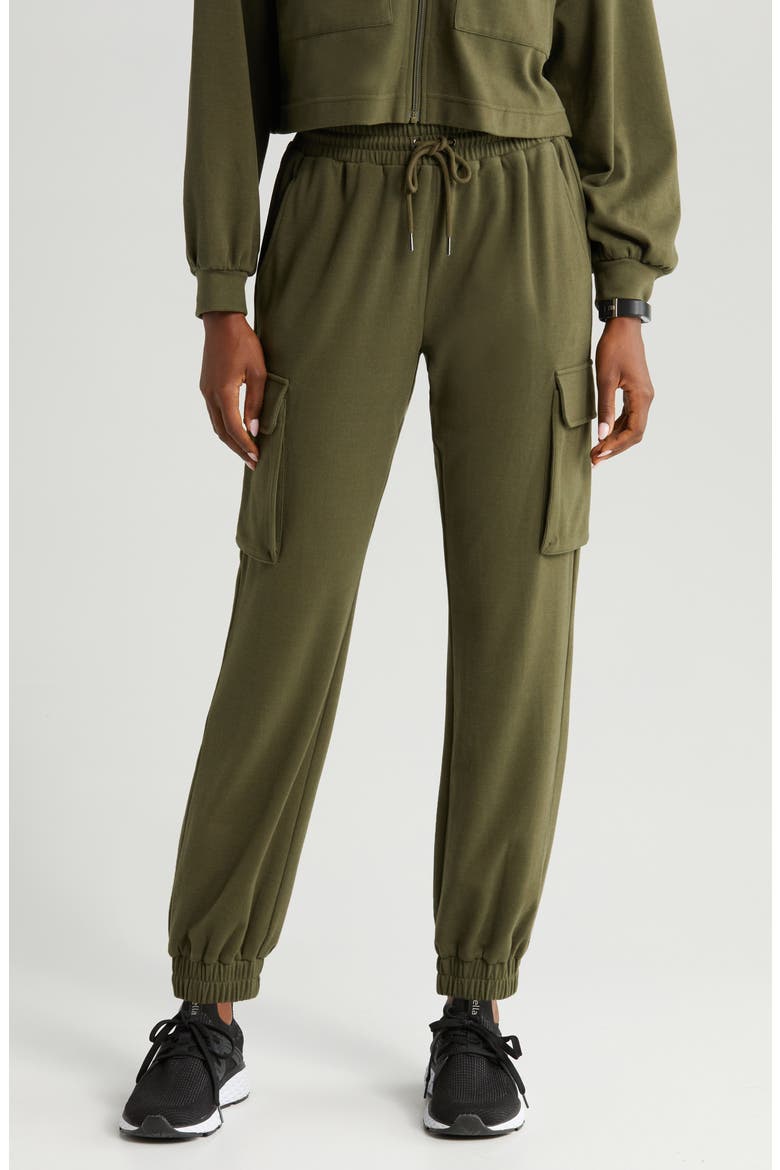 Cozy Utility Joggers, Main, color, OLIVE NIGHT