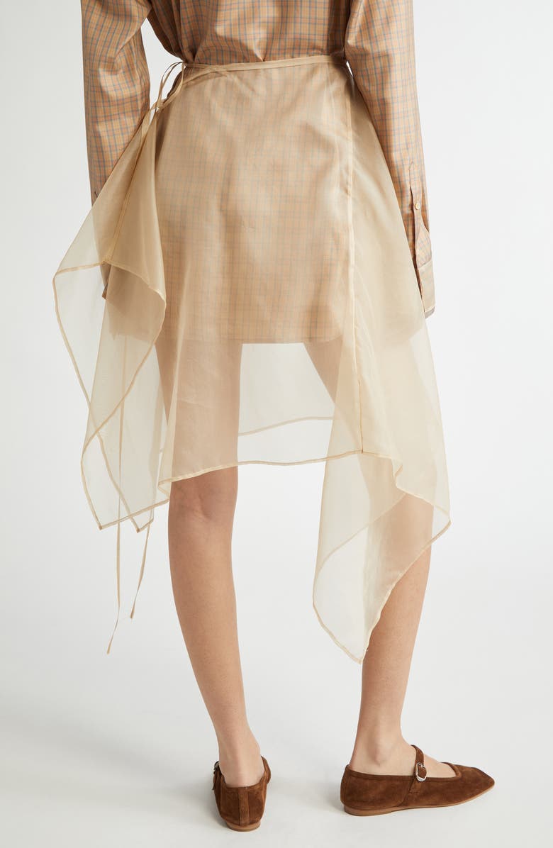 EENK Silk Organza Layered Wrap Skirt, Alternate, color,