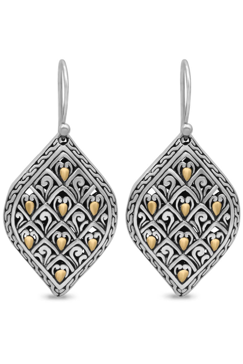 Dragon Skin Earrings in Sterling Silver and 18K Gold, Alternate, color, Silver