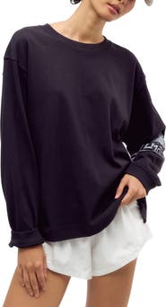 Free People Logo Hustle Layer Long Sleeve Graphic Tee