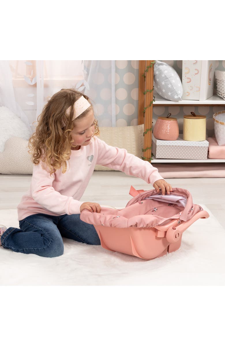 Bayer Design Doll Deluxe Car Seat, Portabld Travel Carrier For Dolls Up To 18 Inches, Kids 3+, Alternate, color, Pink