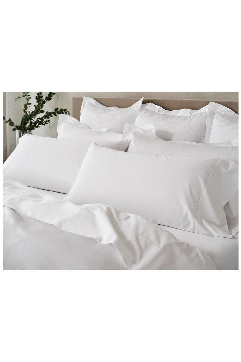 Heirloom Organic Cotton Sateen Sheet Set, Alternate, color, ALPINE WHITE
