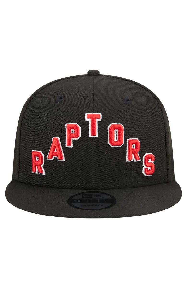 New Era Men's New Era Black Toronto Raptors Jersey Hook Statement Edition 9FIFTY Snapback Hat, Alternate, color, 