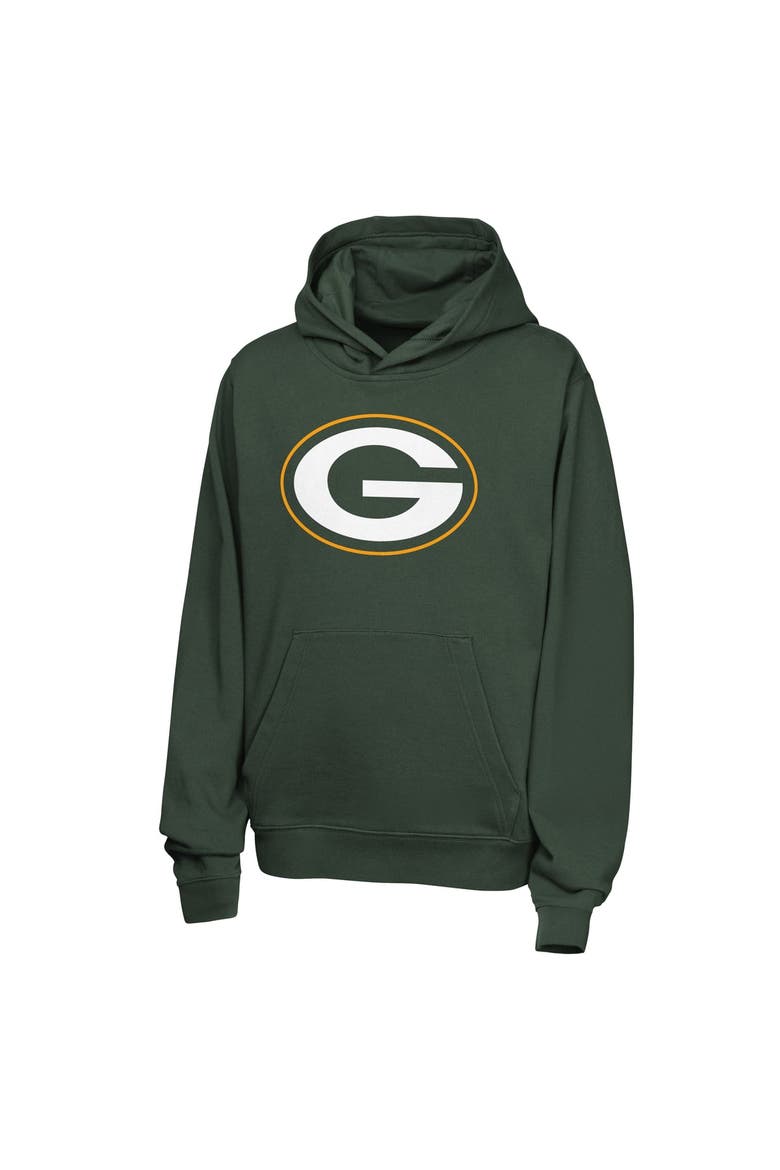 Youth Nike Jordan Love Green Green Bay Packers Name & Number Club Fleece Hoodie, Alternate, color, Green