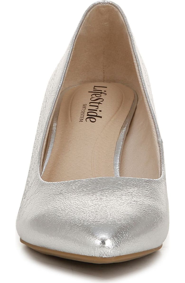 LifeStride Alexis Pointed Toe Pump, Alternate, color, Silver