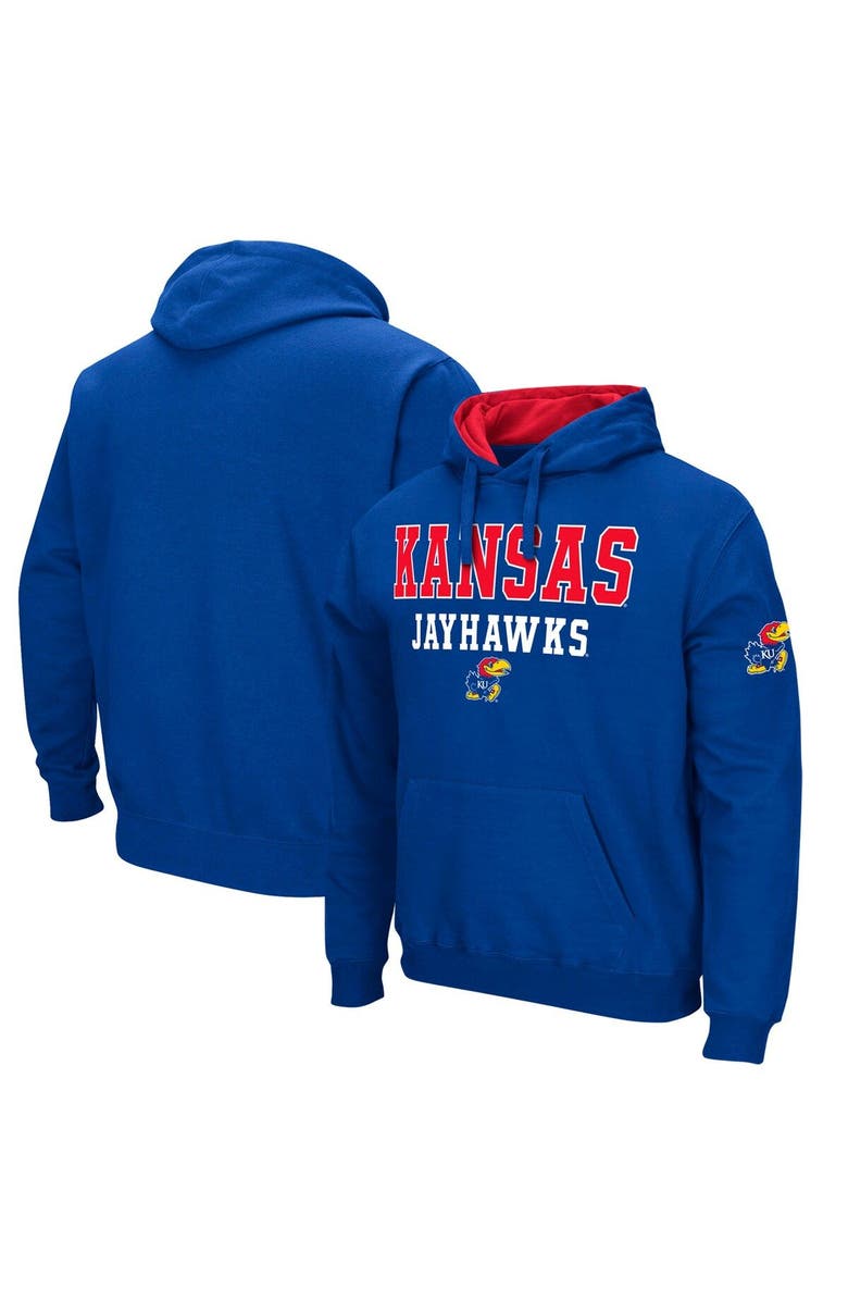 COLOSSEUM Men's Colosseum Royal Kansas Jayhawks Sunrise Pullover Hoodie, Main, color, Royal