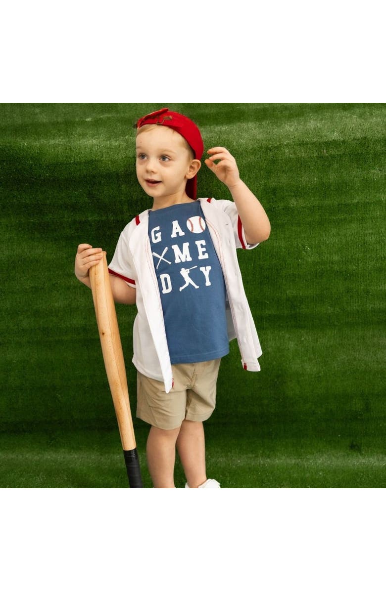 Sweet Wink Baseball Game Day Short Sleeve T-Shirt, Alternate, color, Indigo