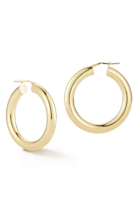 Bold Tube Hoop Earrings