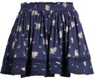 LoveShackFancy Kressler Print Miniskirt