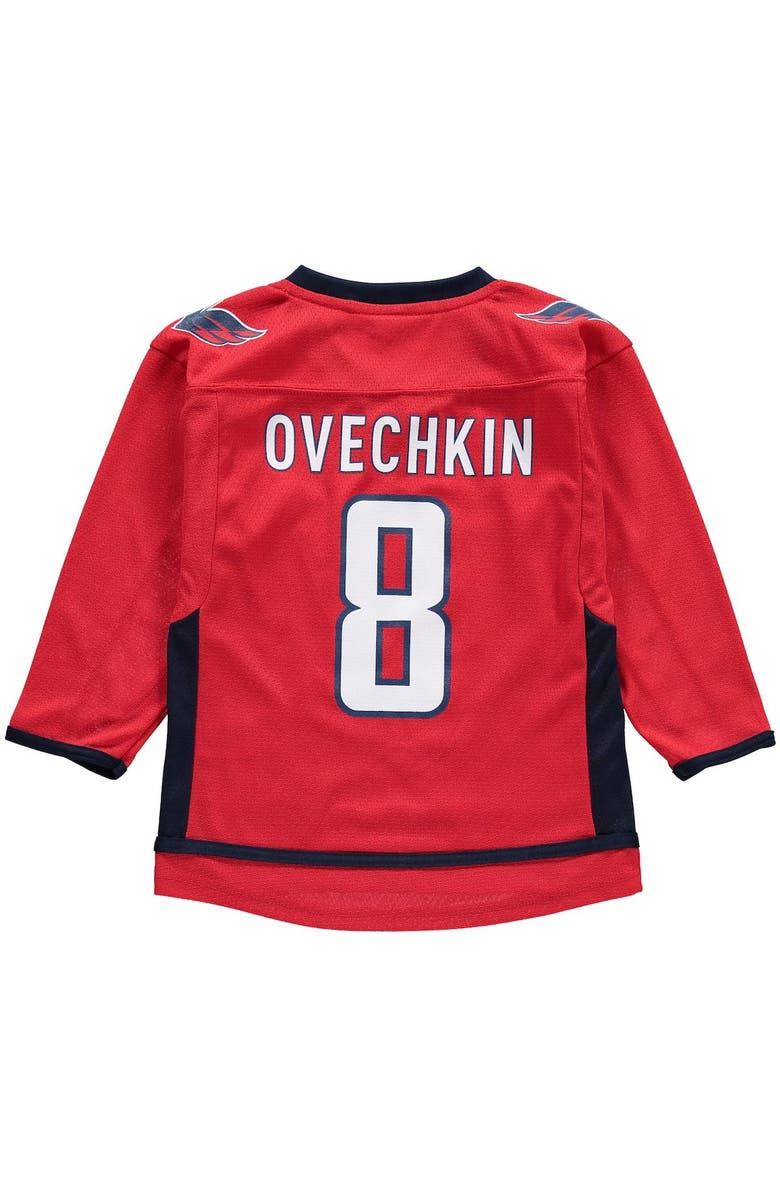 Outerstuff Preschool Alexander Ovechkin Red Washington Capitals Replica Player Jersey, Alternate, color, Red