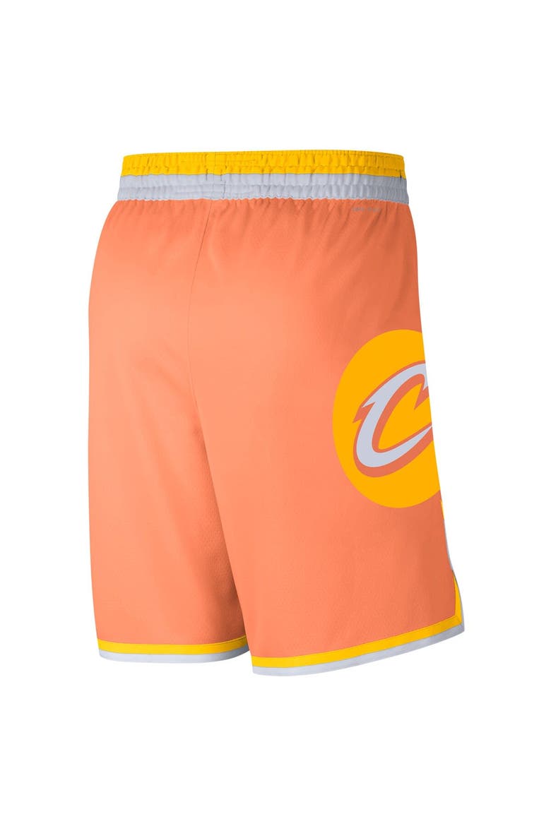 Men's Nike  Orange Cleveland Cavaliers 2025/26 City Edition Remix Dri-FIT Swingman Shorts, Alternate, color, Orange
