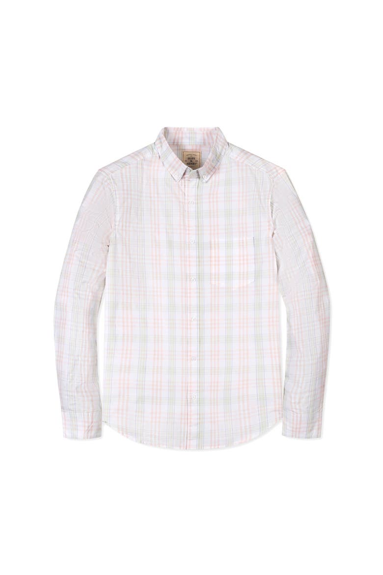 Organic Stretch Poplin Button Down Shirt, Alternate, color, Chateau Plaid