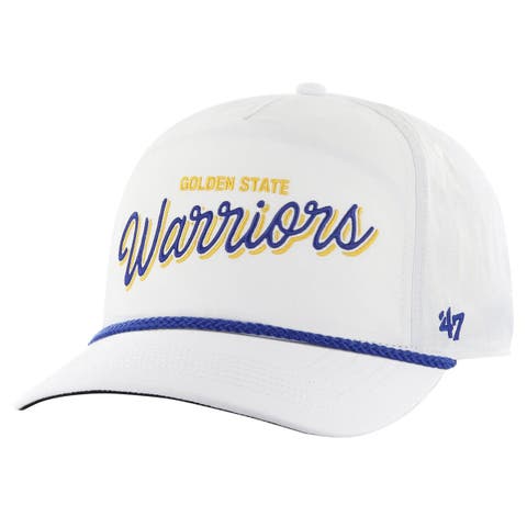 Men's '47 White Golden State Warriors Fairway Hitch brrr Adjustable Hat