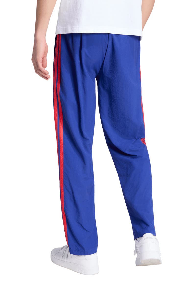 Essentials 3-Stripes Track Long Pants, Alternate, color, INK/ RUBY/ RUBY/ RUBY