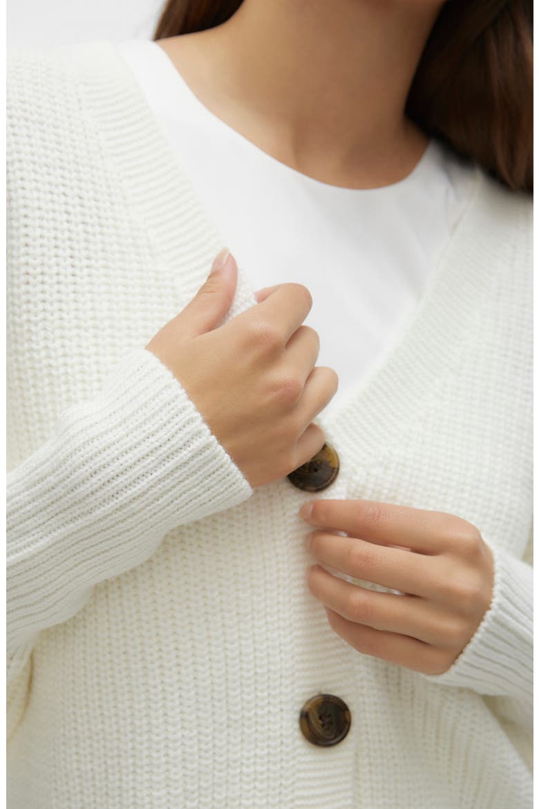 Lea Cardigan, Alternate, color, CLOUD DANCER