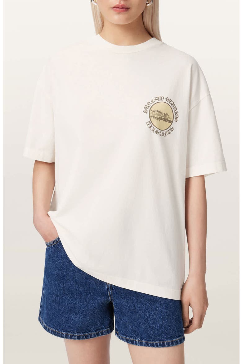 Sun City Etta Graphic T-Shirt, Main, color, EGRET WHITE