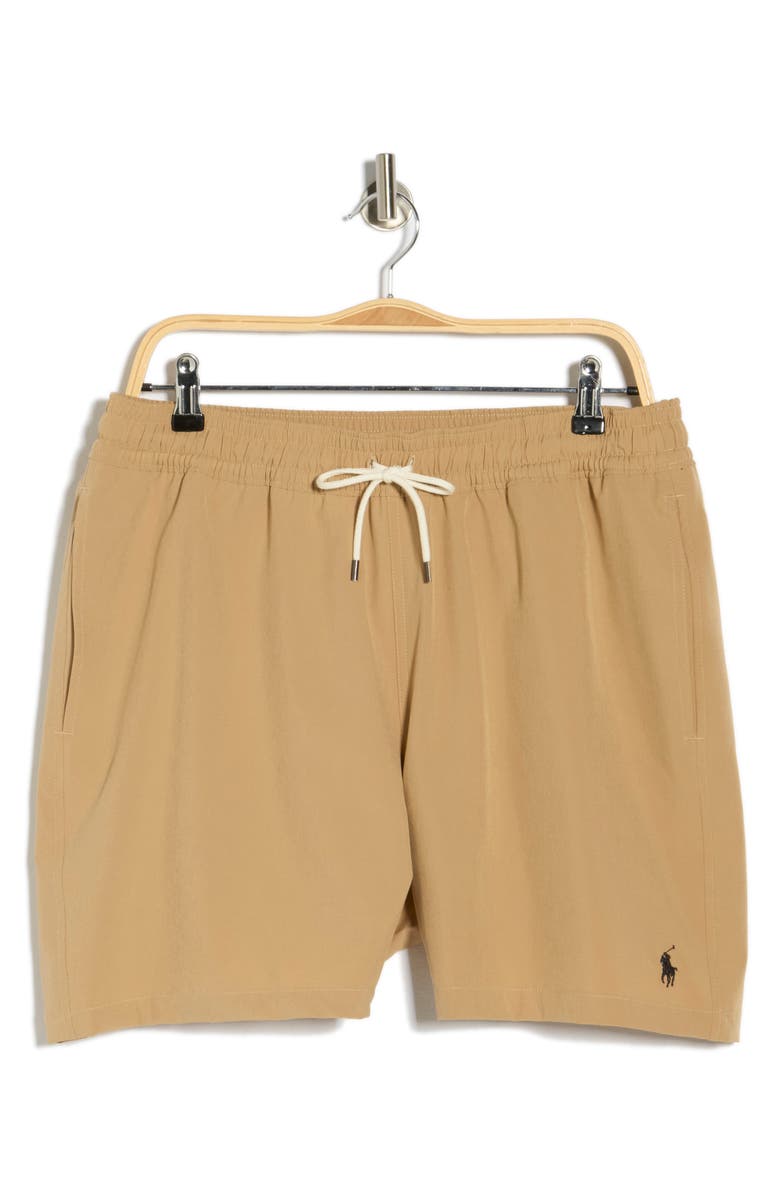 Polo Ralph Lauren Traveler Swim Trunks, Alternate, color, Vintage Khaki