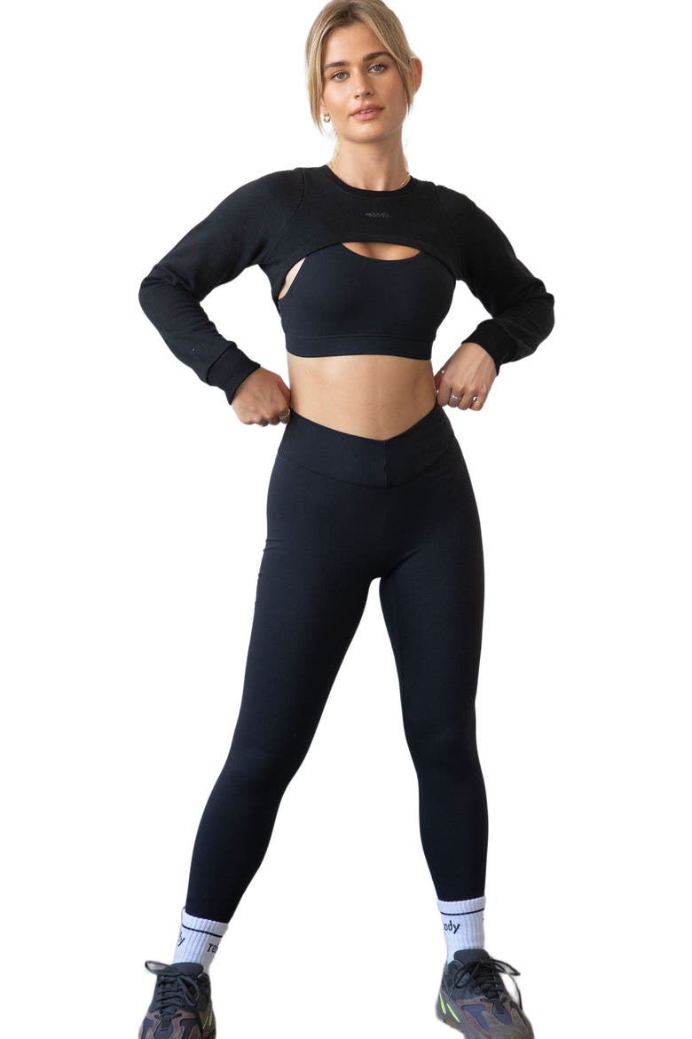 Vendetta Cloudlux Leggings 26", Alternate, color, Metropolis Black