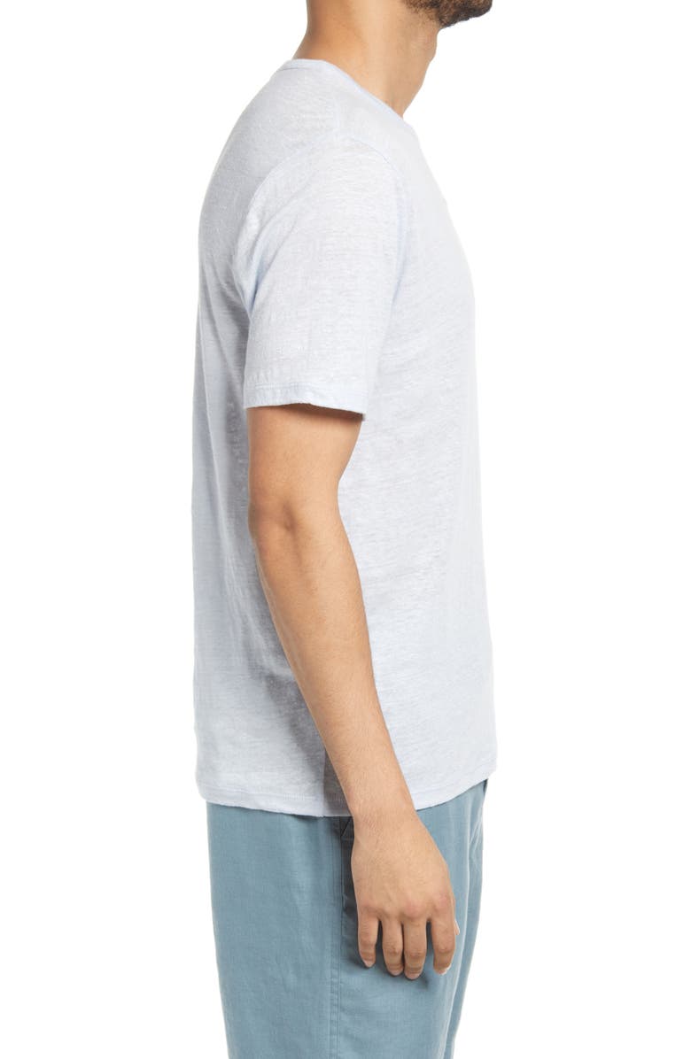Vince Crewneck Linen T-Shirt, Alternate, color,