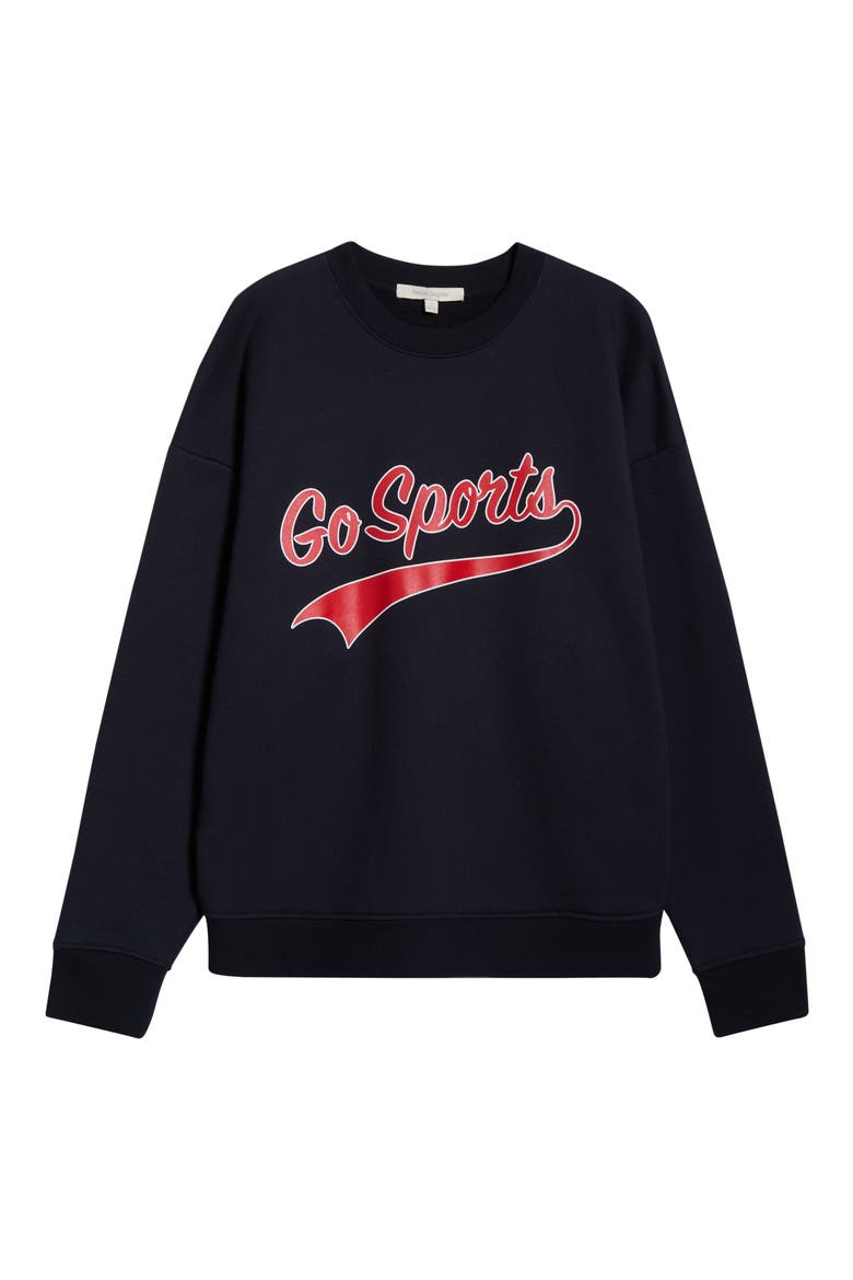 The Go Sports Sweatshirt, Alternate, color, NAVY/ RED/ WHITE