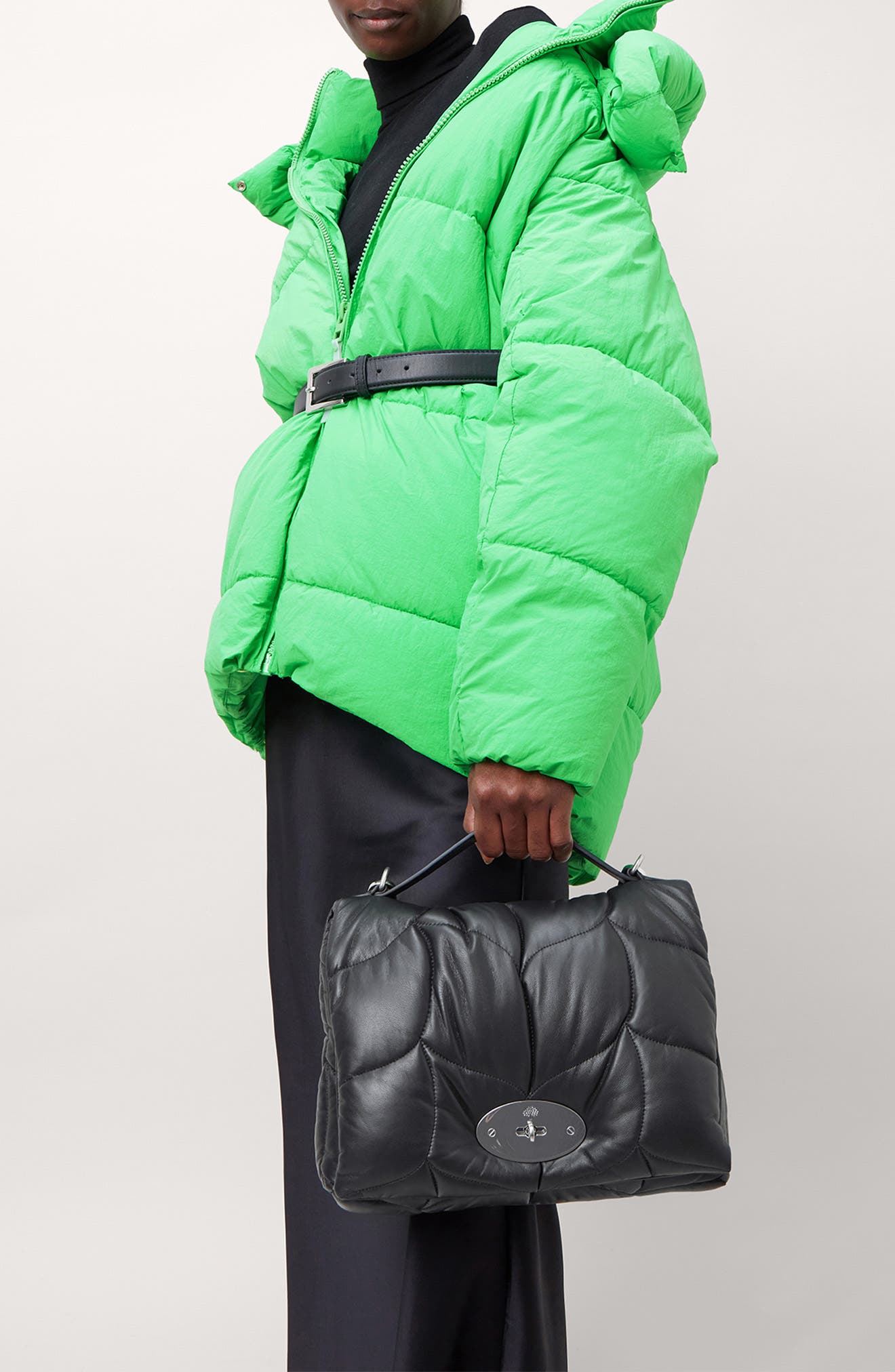 Mulberry Softie Quilted Leather Shoulder Bag, Alternate, color, 