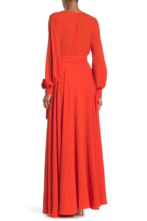 Meghan La Lilypad Maxi Dress In Flame