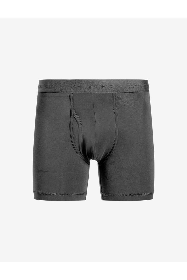 Essential Modal Relaxed Boxer Brief with Fly, Main, color, Titanium