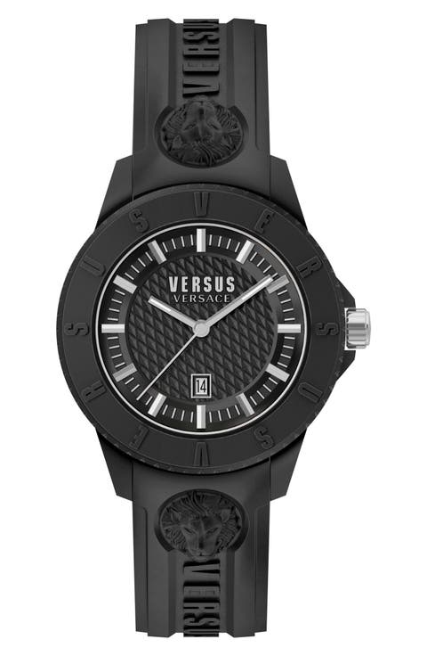 Versace Men's Tokyo R Silicone Strap Watch, 43mm x 10.5mm
