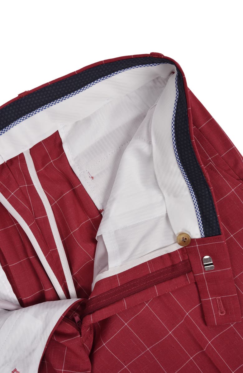 SAVILE ROW CO Windowpane Suit, Alternate, color,