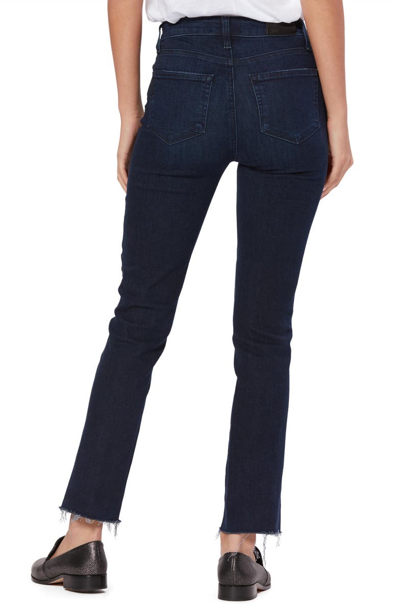 PAIGE Hoxton High Waist Twisted Seam Slim Jeans, Alternate, color, 