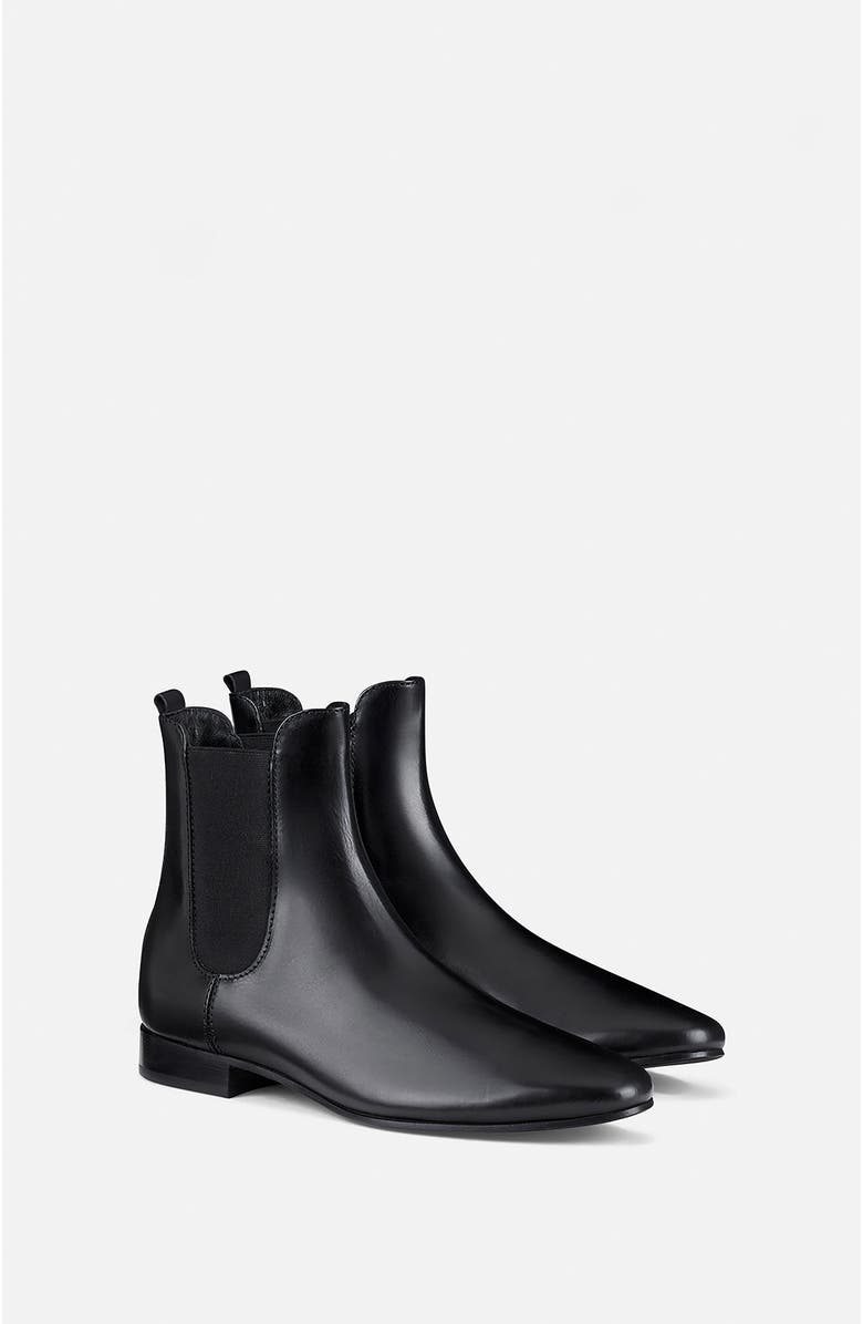 AGL Maena leather ankle boot with elastic, Alternate, color,