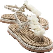 Prologue Shoes SANTRA Lace-Up Thong Sandals