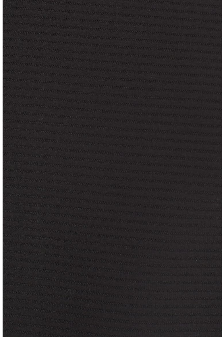 Stretch Ottoman Trapeze Coat, Alternate, color, BLACK