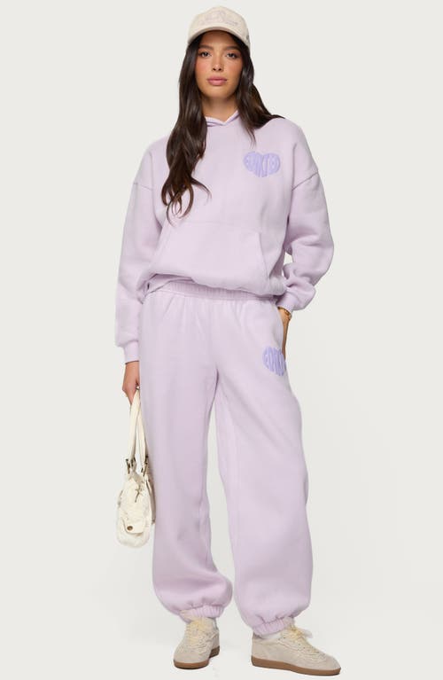 Edikted Major Love Hoodie In Purple