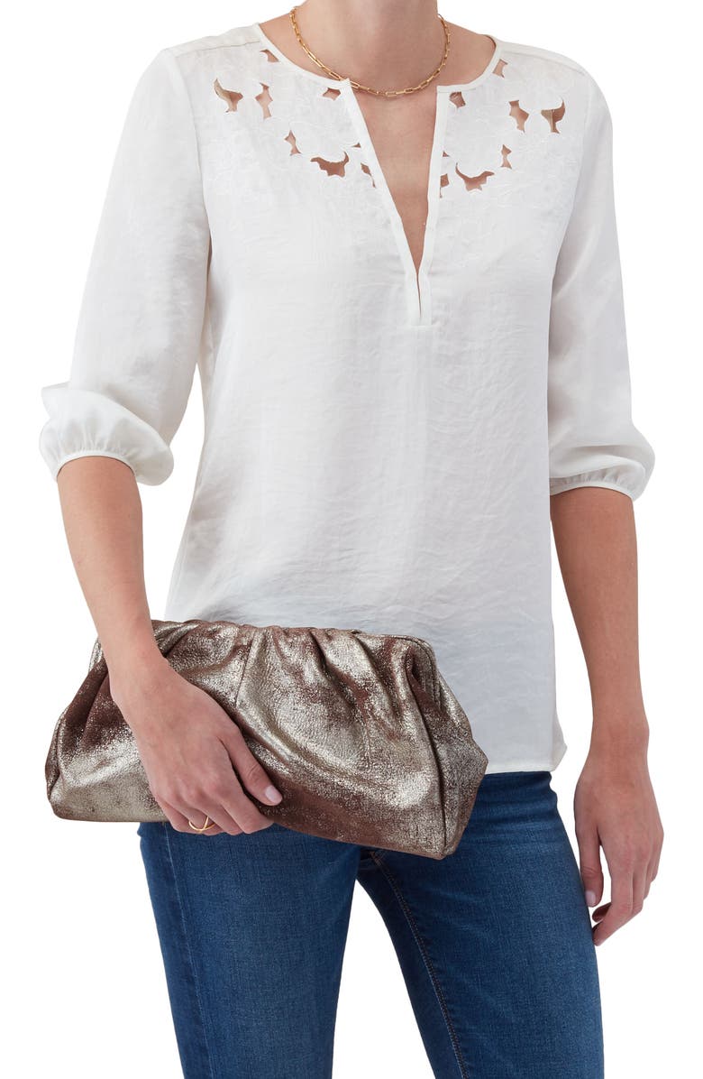 HOBO Angela Leather Clutch, Alternate, color,