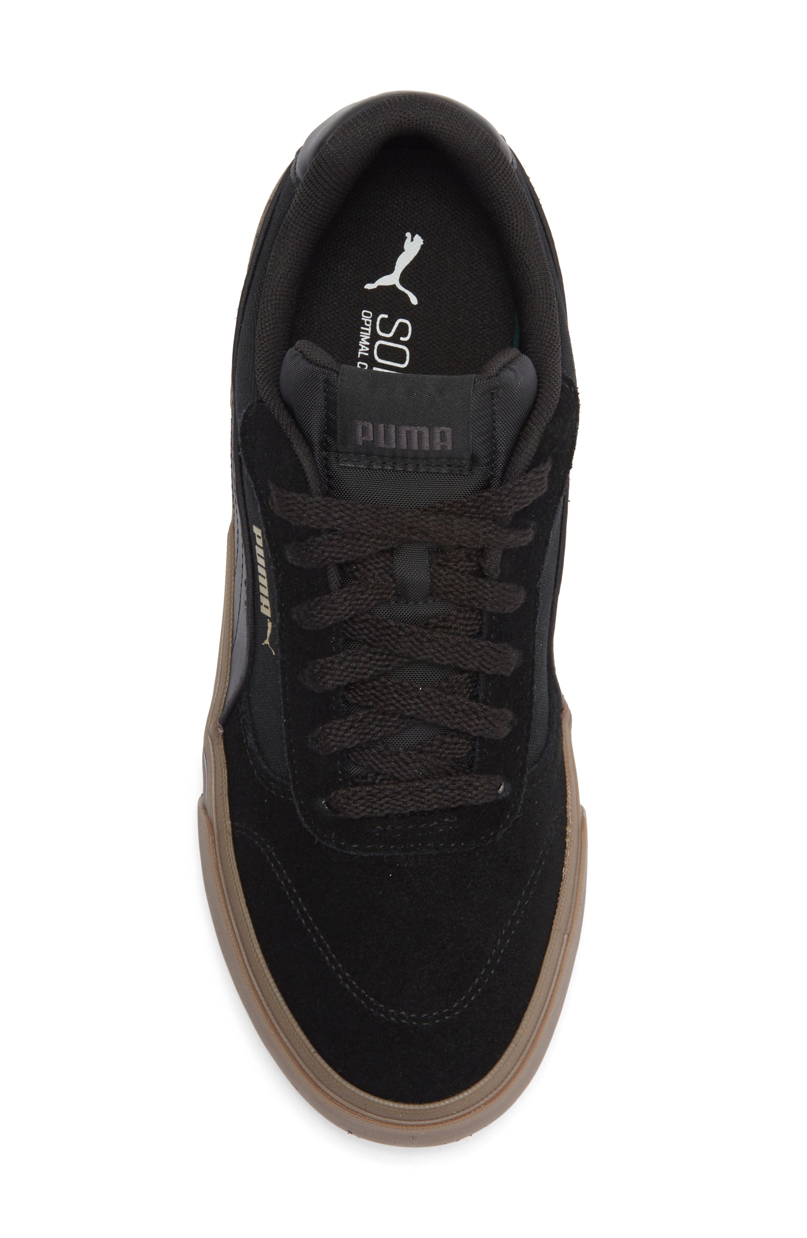 PUMA Court Classic Vulc Sneaker, Alternate, color, Puma Black/ Puma Gold