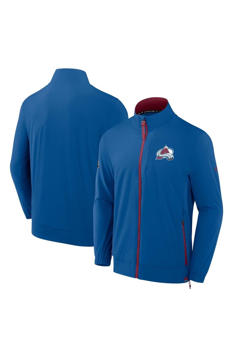 FANATICS Men's Fanatics Blue Colorado Avalanche Authentic Pro Rink Coaches Full-Zip Jacket, Alternate, color, Blue