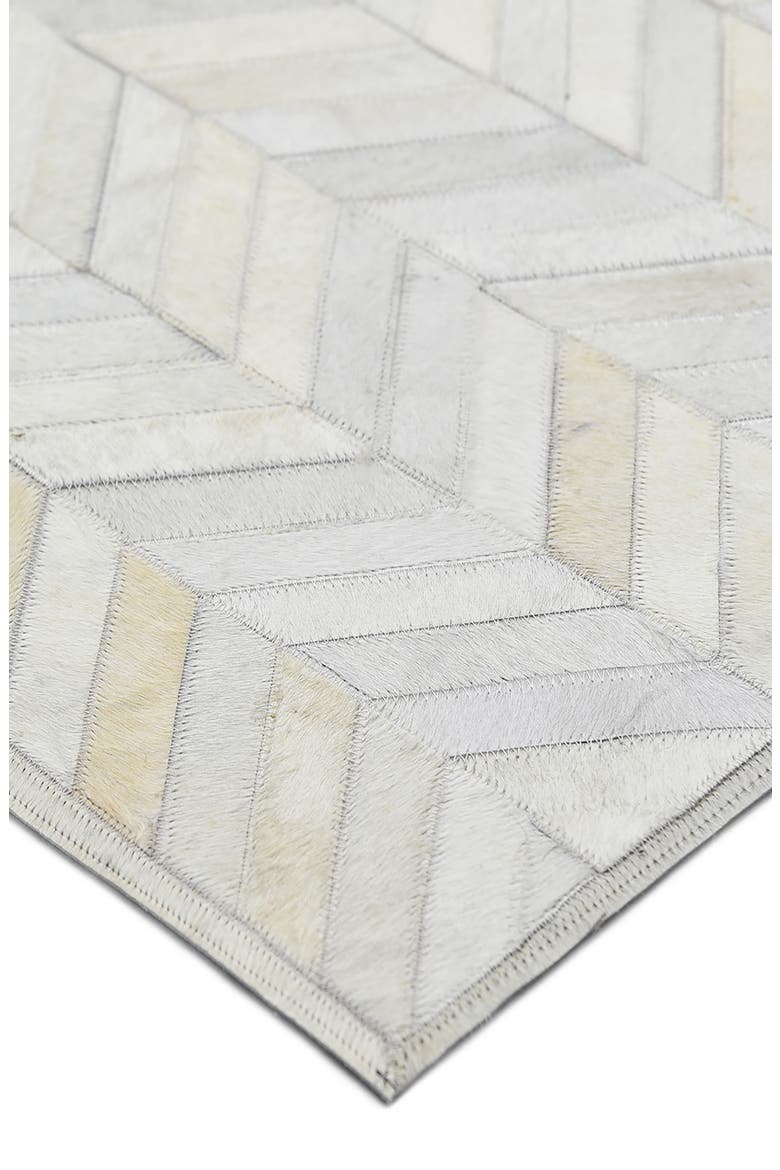 Meir Genuine Calf Hair Area Rug, Alternate, color, IVORY