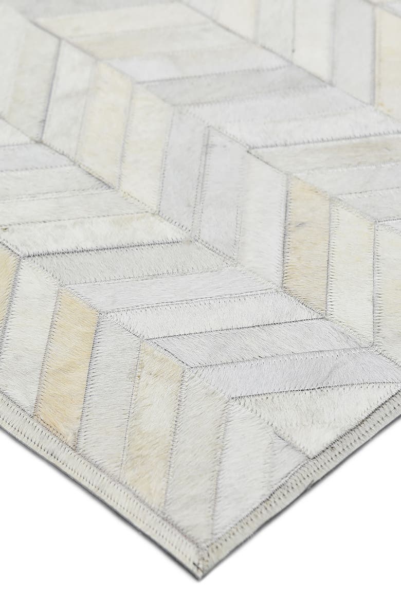 Solo Rugs Meir Genuine Calf Hair Area Rug, Alternate, color, Ivory