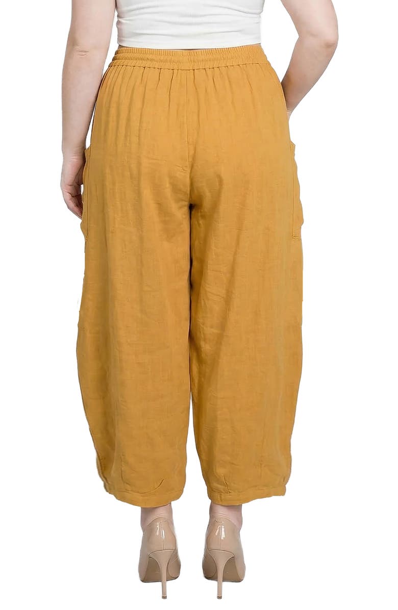 Standards & Practices Shantung Harem Pants, Alternate, color, Mustard