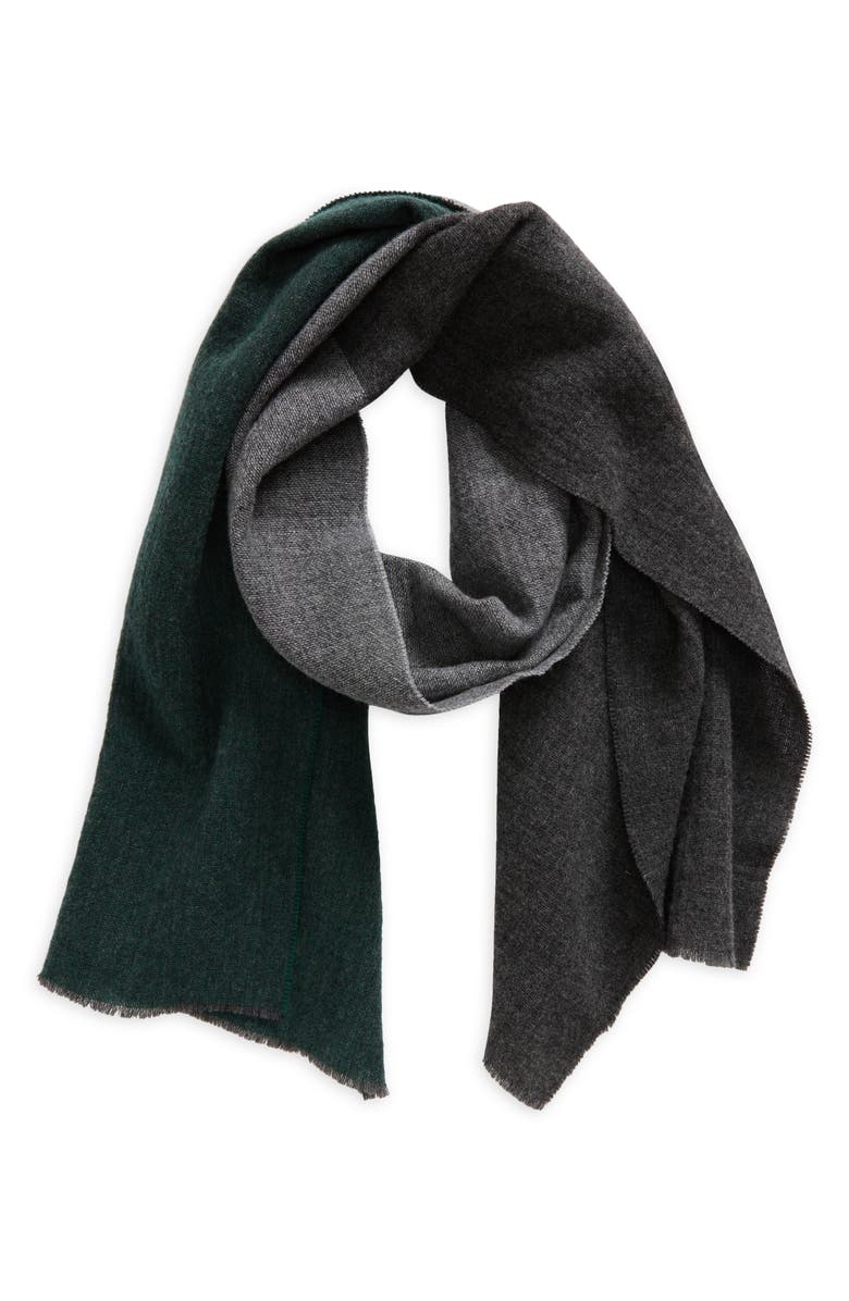 rag & bone Millie Colorblock Wool Scarf, Main, color, Grey Multi