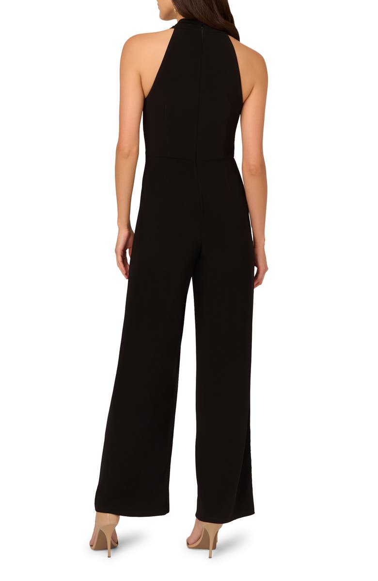 Adrianna Papell Crossover Neck Overlay Jumpsuit, Alternate, color, 